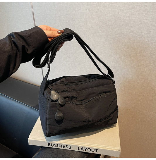 Women's Nylon Crossbody Bag Multi-Pocket Water Resistant Shoulder Messenger Handbag Lightweight Casual V888-ELOSUNG41533