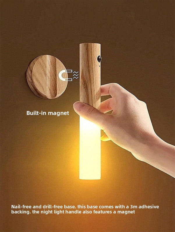 White Motion Sensor Night Light LED Rechargeable Magnetic Stick Wall Lamp Smart Wireless Batten for Hallway V888-ELOSUNG41562