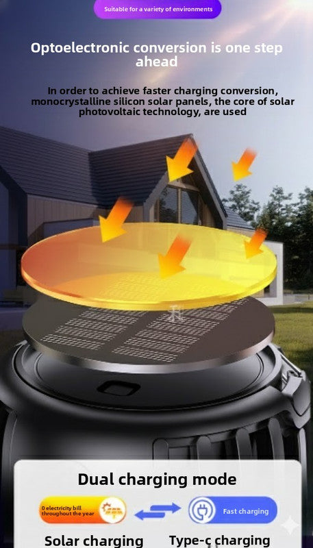 Solar Bug Zapper & Camping Light - 2000V Electric Mosquito Killer with Type-C USB Charging - Portable Insect V888-ELOSUNG41770
