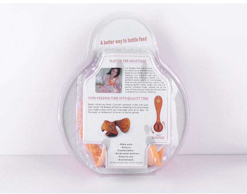 Hands-Free Baby Bottle Holder - Shoulder Mounted Feeding Aid for Parents - Anti-Slip & Adjustable Design - V888-ELOSUNG41786