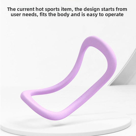 2-PCS Blue Multifunctional Yoga Ring Pilates Circle with Soft TPE Double Arc Design for Calf Relaxation and V888-ELOSUNG43462
