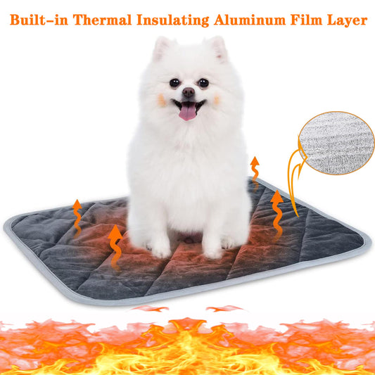 Self-Warming Pet Mat with Heat Reflective Technology for Dogs and Cats Waterproof No Electricity Needed V888-ELOSUNG43700