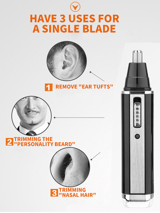 4-in-1 Portable Electric Grooming Kit for Men with Nose / Beard / Body Hair & Hair Clipper Heads - Quiet & V888-ELOSUNG45249