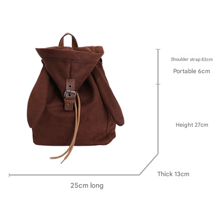 Brown Adorable Rabbit Ear Backpack - Kawaii Hooded Plush Rucksack for Girls, Cute Student Travel Daypack and V888-ELOSUNG46251