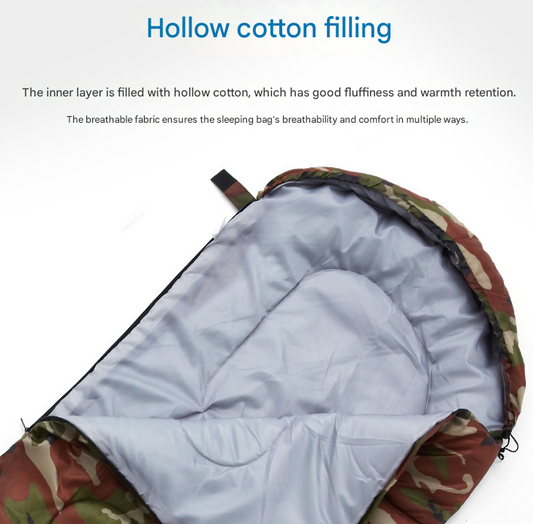 Navy-blue 0.7kg Ultra-Lightweight Compact Sleeping Bag | Portable Outdoor Camping & Travel Gear | Breathable V888-ELOSUNG46732