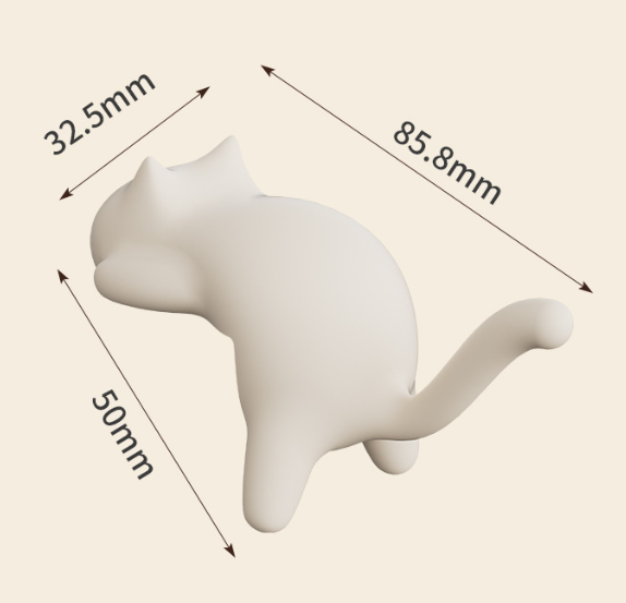 4-Pack Cat-Shaped Desk Hooks - No-Drill Adhesive Mount, Multi-Functional Side Table Organizer for Students & V888-ELOSUNG48642