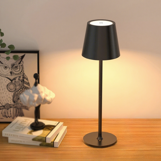LED High-Foot Table Lamp with Touch Control - Rechargeable Dimmable Bedside Night Light for Bedroom & Living V888-ELOSUNG48980