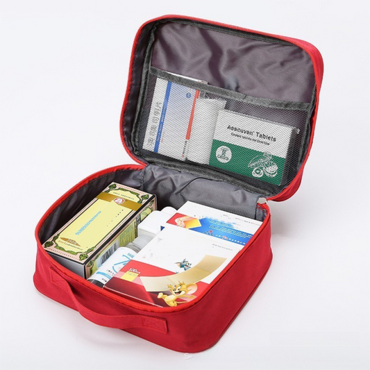 Green Large Capacity Empty First Aid Kit 25 x 14 x 20 CM - Durable Oxford Cloth Emergency Medical Storage Bag V888-ELOSUNG49079