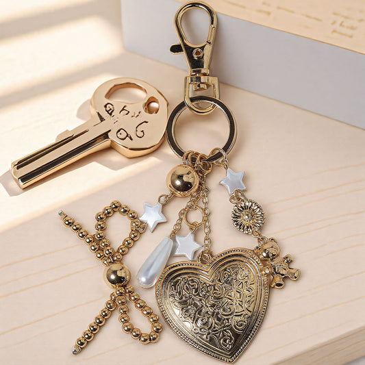 #3544 Bohemian Vintage Metal Keychain Bag Charm - Handcrafted Lucky Ethnic Bag Styling Accessory & Mother's V888-ELOSUNG49603