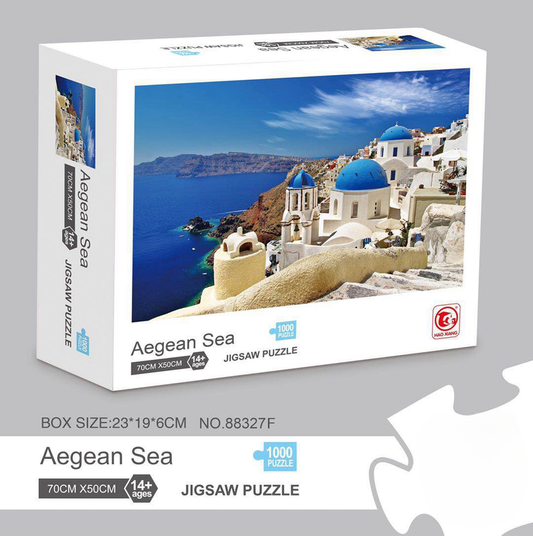1000 piece Jigsaw Puzzle for Adults - Landscape Cityscape Art, Premium Quality Paper Cardboard, 70x50cm V888-ELOSUNG50239