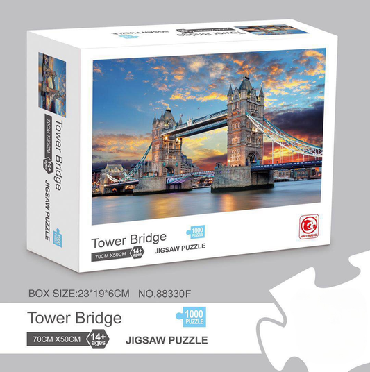 1000 piece Jigsaw Puzzle for Adults - Landscape Cityscape Art, Premium Quality Paper Cardboard, 70x50cm V888-ELOSUNG50240