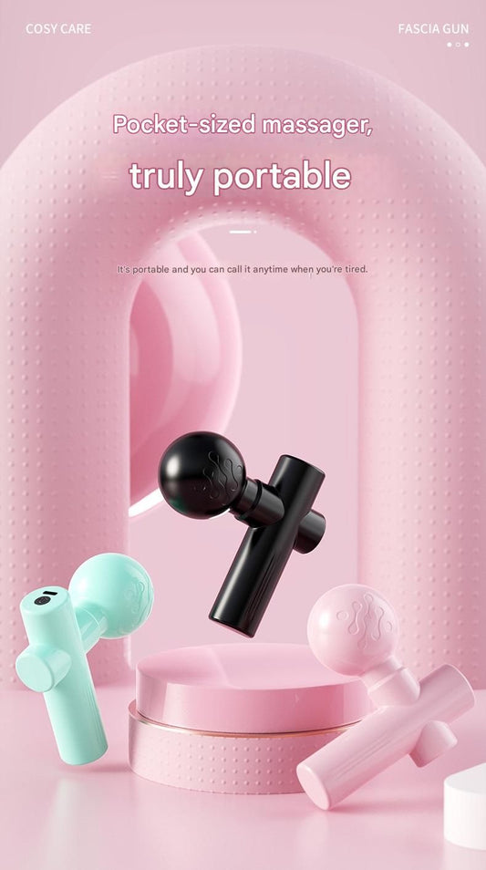 Black Mini Massage Gun - Pocket-Sized Deep Tissue Percussion Massager with 4 Speeds, 7mm Amplitude, 12KG V888-ELOSUNG50610