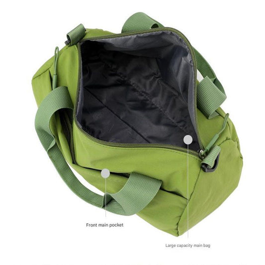 Black Lightweight Large Capacity Sports Duffel Bag - Portable Crossbody Travel Gym Handbag for Yoga Outdoor V888-ELOSUNG51134