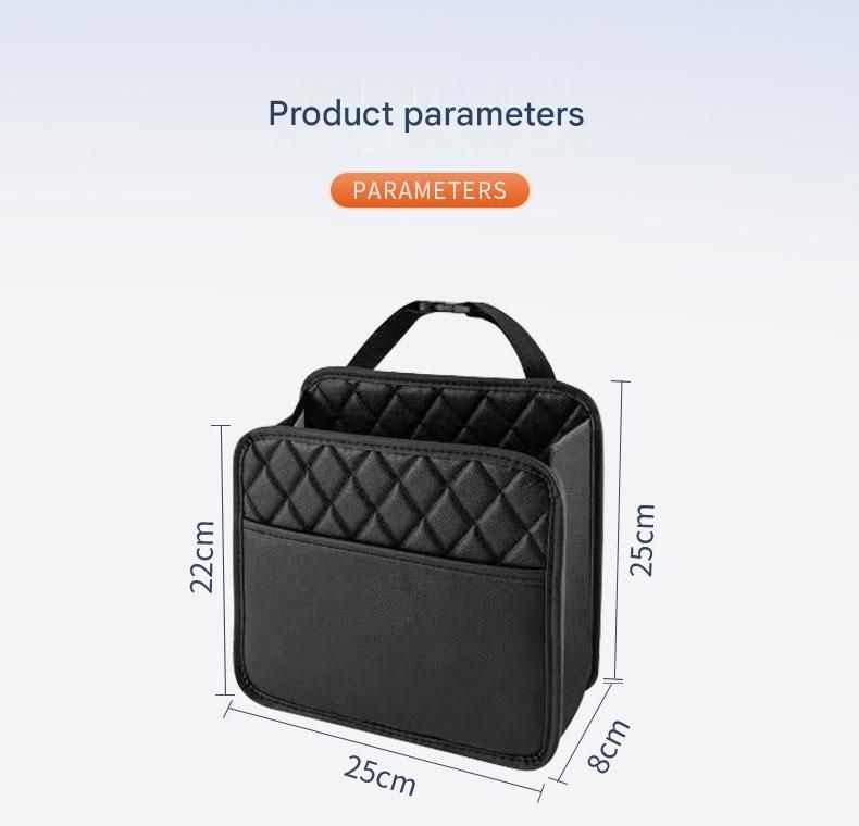 Car Seat Back Organizer Storage Bag Multi-Pocket Vehicle Seatback Holder Black V888-ELOSUNG51300