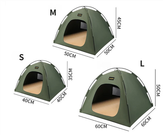 Blue All-Weather Portable Pet Tent with Dual-Sided Cushion & Insect-Proof Mesh - S Size 40 x 40 x 35 cm, V888-ELOSUNG52062