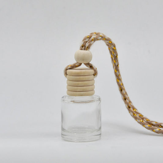 3 Set of Empty Car Diffuser Bottles with Long-Nozzle Sprayer and Funnel - 8ml Hanging Glass Perfume Pendant V888-ELOSUNG52113