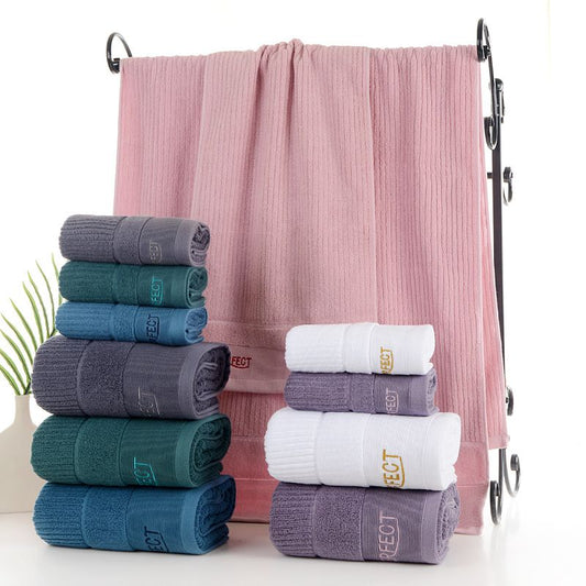 3PCS Babylon Blue Luxury Cotton Towel and Bath Towel Gift Set - Soft Absorbent Long Staple Cotton Bathroom V888-ELOSUNG52225