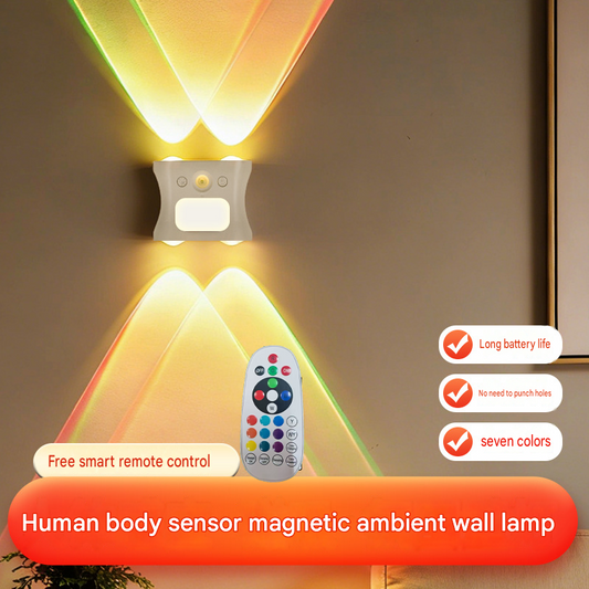3PCS Smart Home Atmosphere Set - Green USB Rechargeable Camera Humidifier & 2pcs Black RGB Motion Sensor Wall V888-ELOSUNG53414