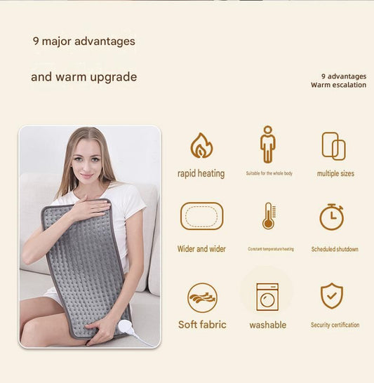 Electric Heating Pad 43x84cm with 9 Heat Levels and 4 Timer Settings, Washable Full Body Heating Mat for V888-ELOSUNG54182