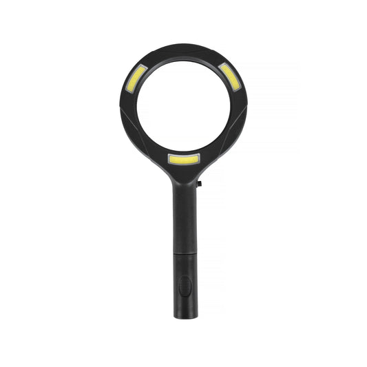 Brillar Light Up Magnifying Glass with COB LED Technology-Black/Navy V915-BR0044-BK
