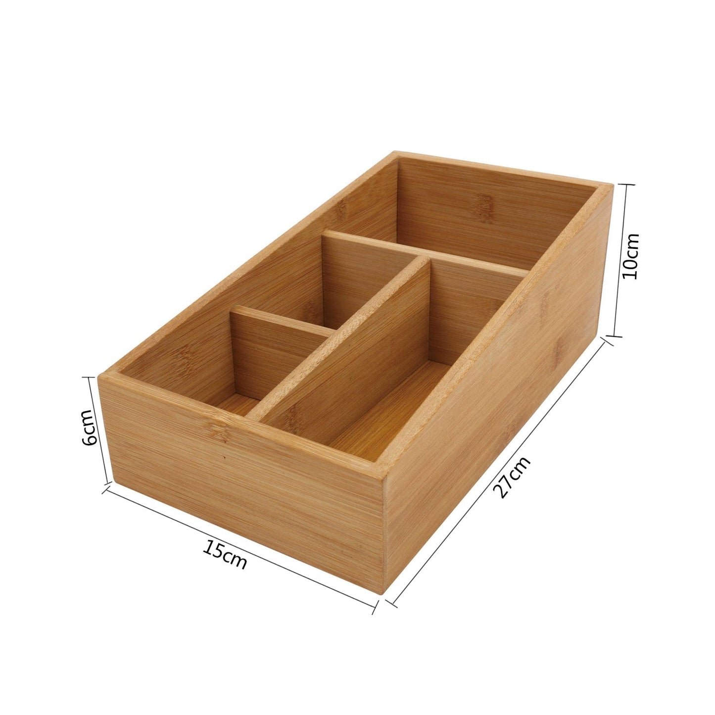 Bamboo Storage Box with 4 Slots V915-MB0063