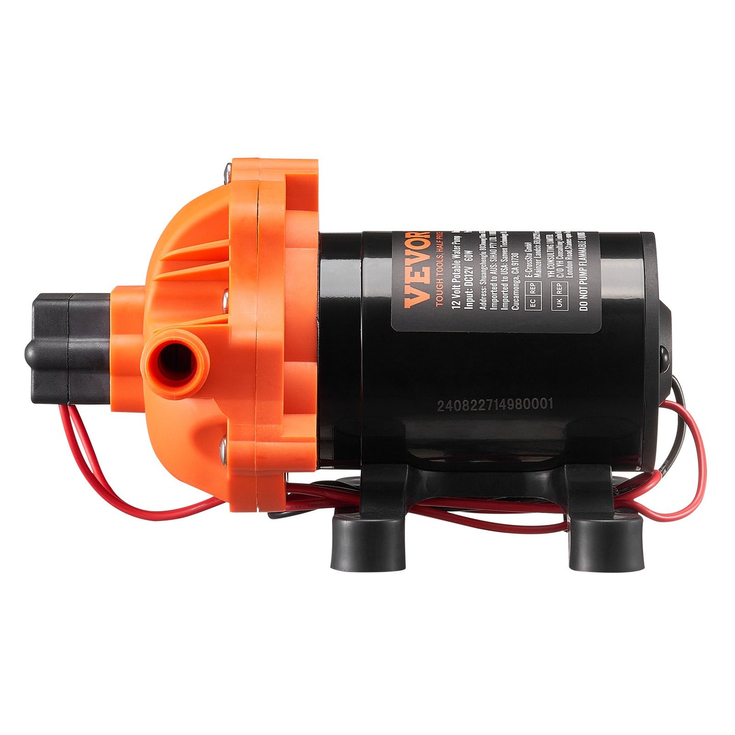 Diaphragm Pump 1.8GPM 6.81 L/min 3-Chamber Water Pump Pressure Switch V952-12VYYSB3Q18GVU9M9V9