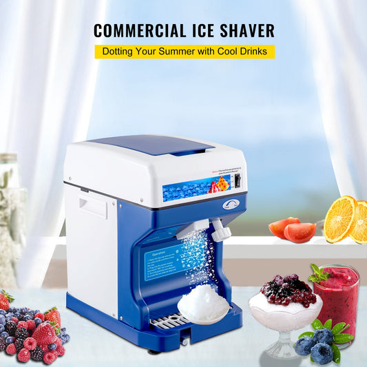 Ice Shaver 265LBS/Hour Snow Cone Frozen Ice Shaving Slushie Dessert Maker Stainless Steel Food Grade for V952-BBJ168SY000000001V3