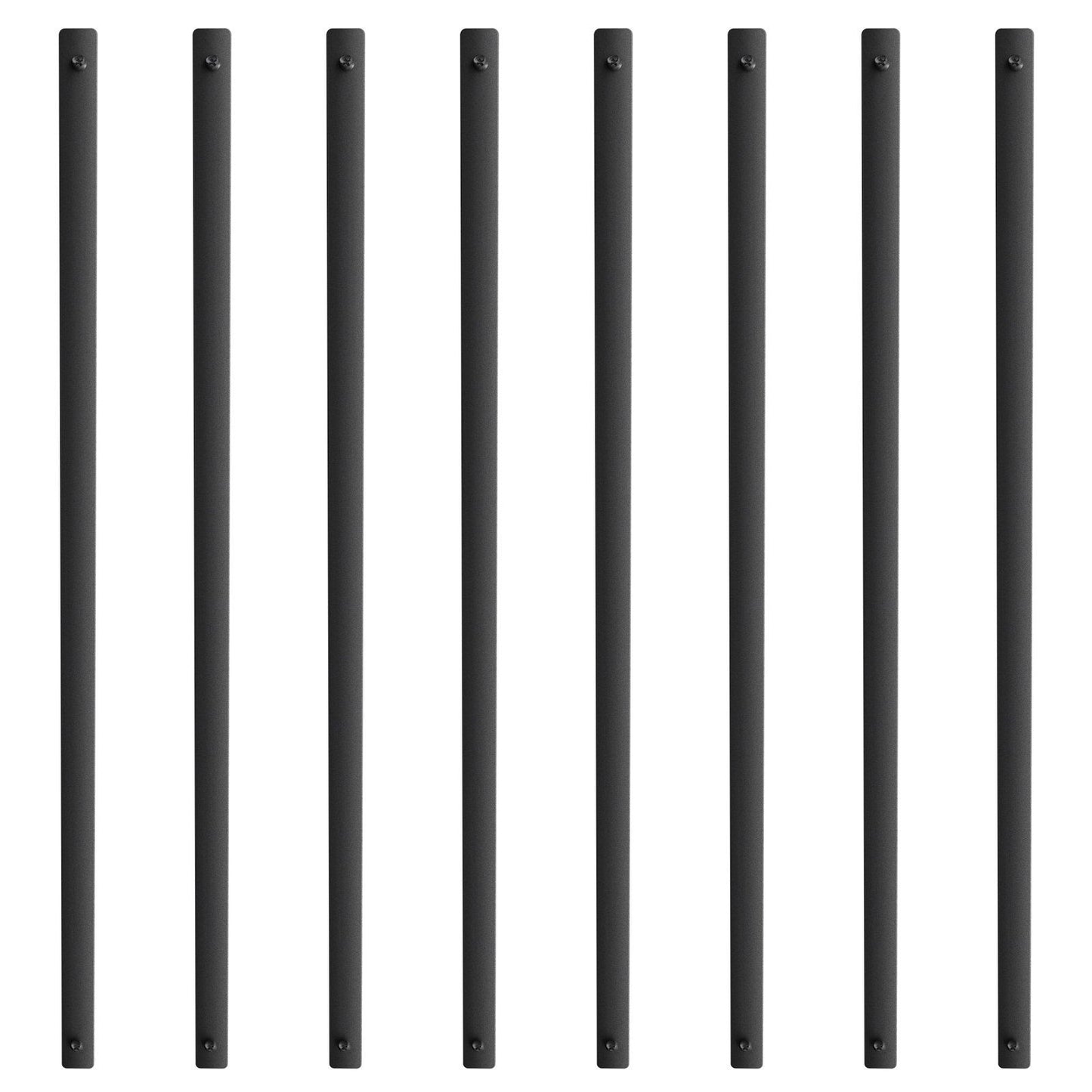Staircase Metal Balusters, 38'' x 1'' Flat Aluminum Alloy Decorative Banister Spindles, 72 Pack Deck Baluster V952-BPKLGZ38YC72HC6XOV0