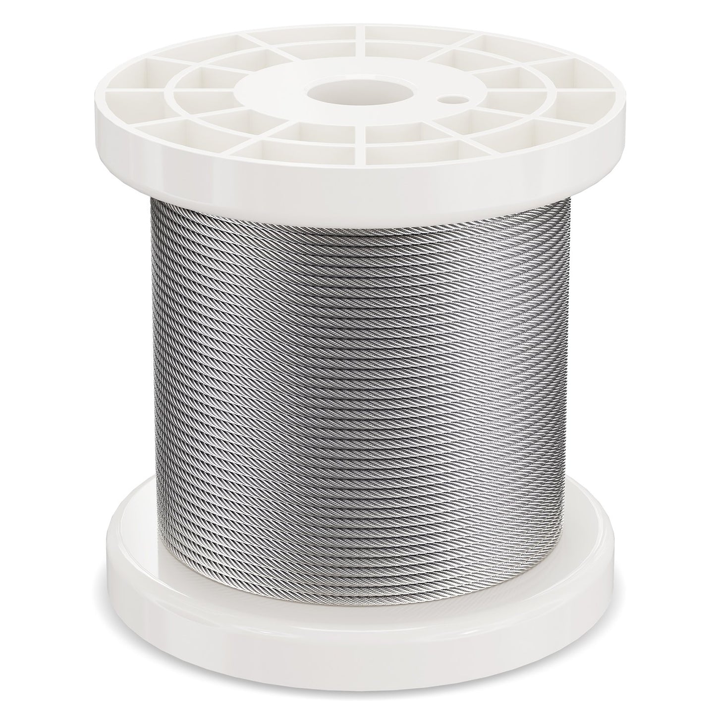 Wire Rope Kit, 1.59 mm 100.6 m 304 Stainless Steel Cable with 80 Sleeves and 20 Thimbles, 2KN Breaking V952-BXGGSS330FTBMD4CEV0