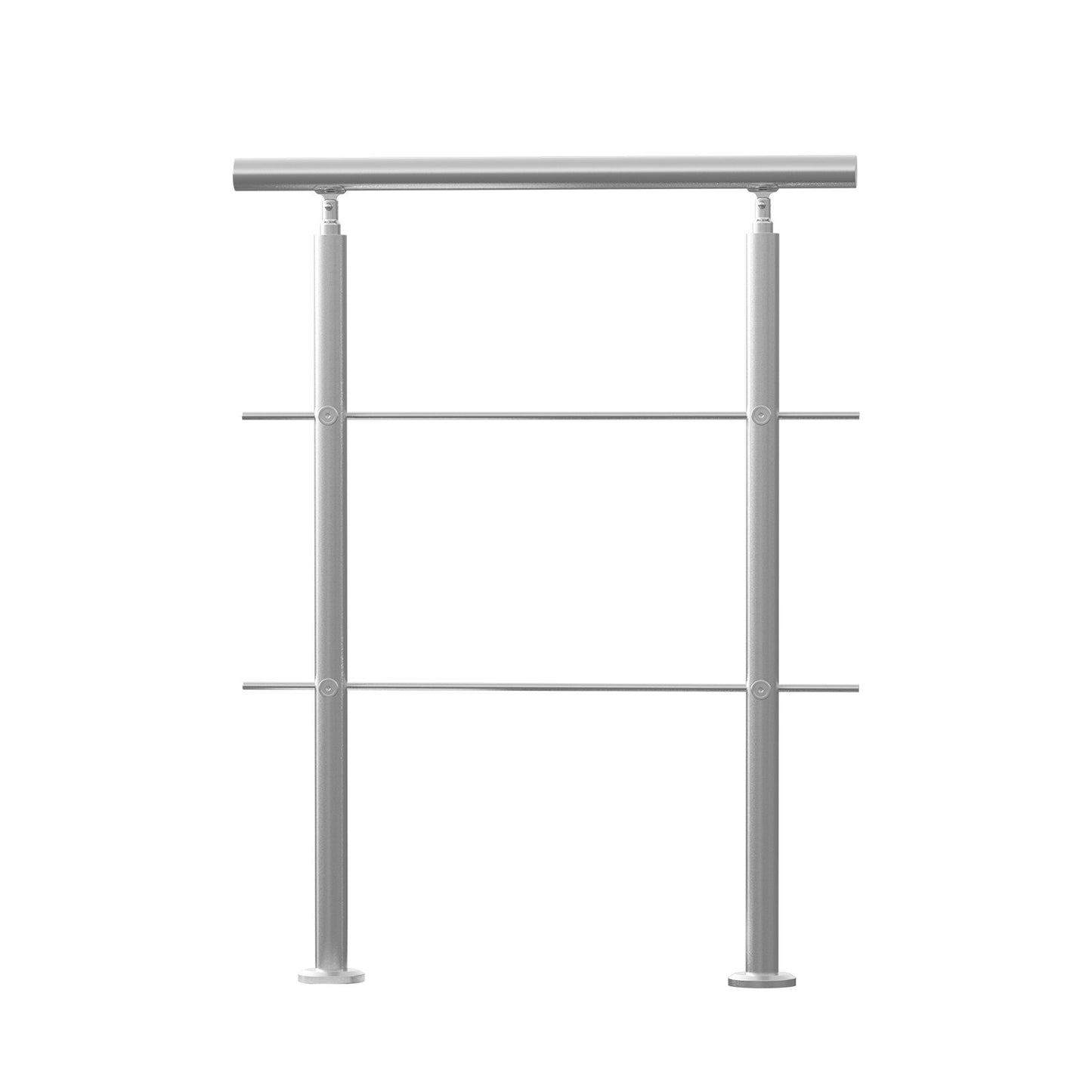 Handrails for Outdoor Steps, 31.5in Length 2 Crossbars Stair Hand Rail Kit, Transitional Stainless Steel V952-BXGSLZFS80CMSOHDTV0