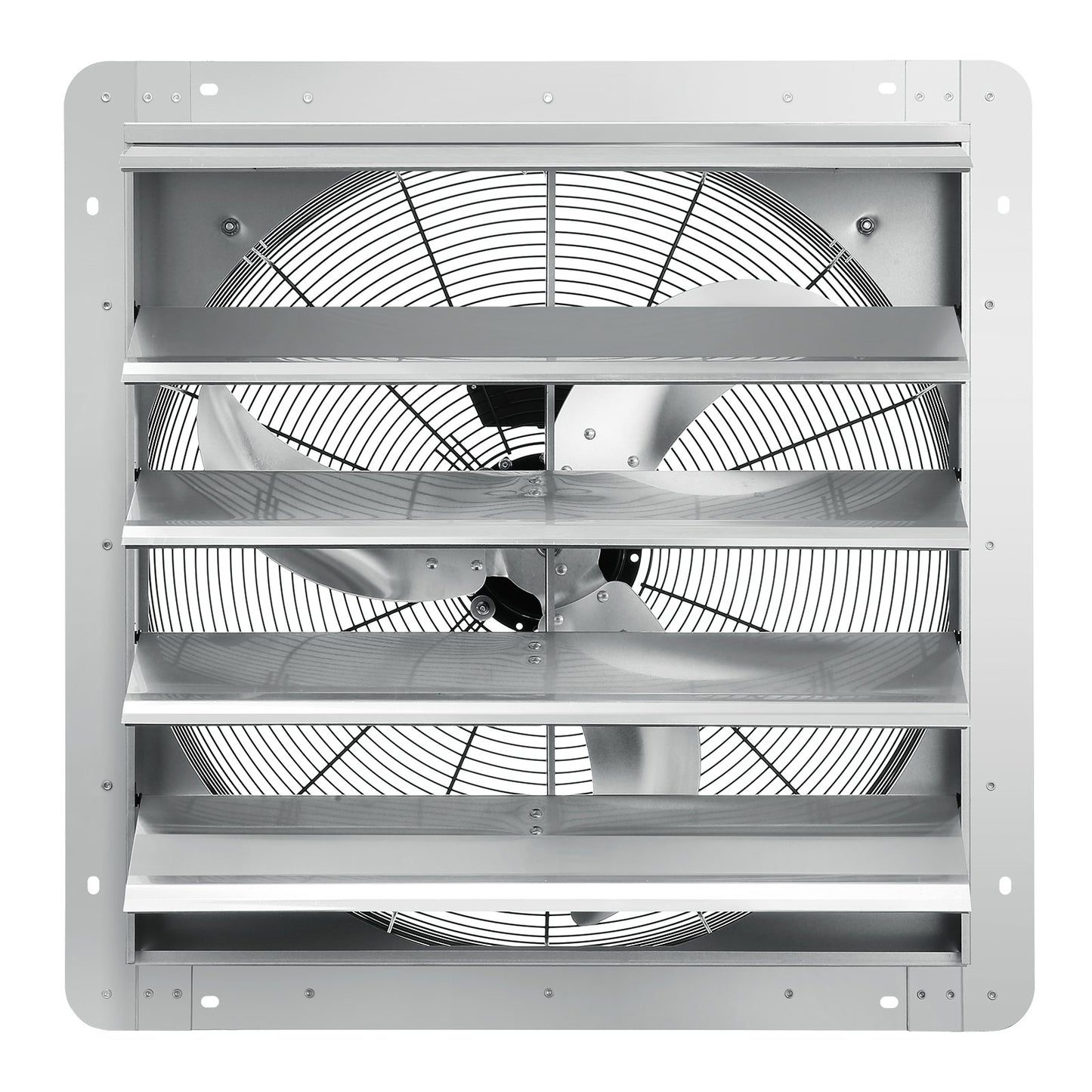 Shutter Exhaust Fan, 610 mm High-speed 1400RPM 2892 CFM, Aluminum Wall Mount Attic Fan with AC-motor, V952-BYCSPQSDJAC2421TSV3