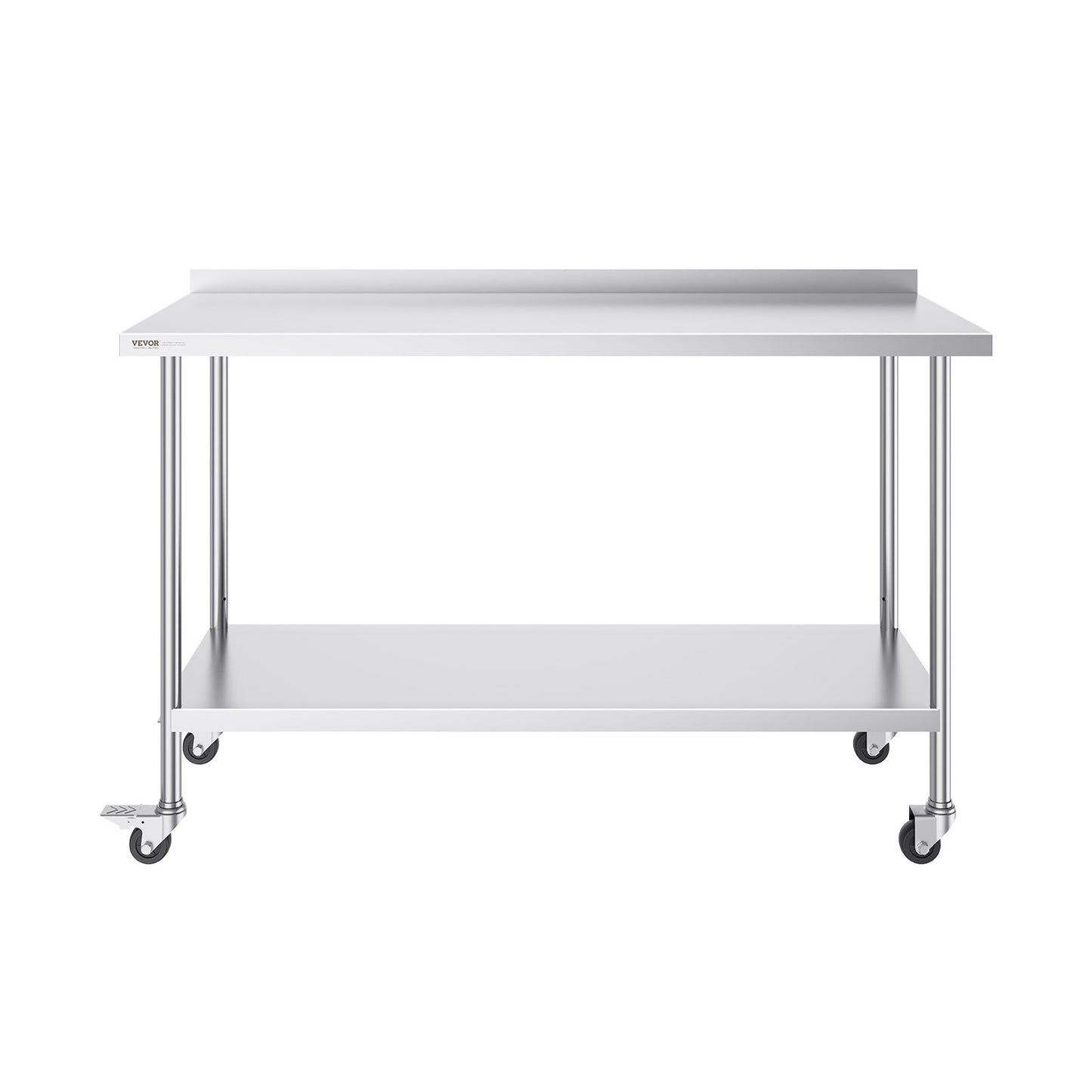 24 x 60 x 40 Inch Stainless Steel Work Table, Commercial Food Prep Worktable with Casters, Heavy Duty Prep V952-CFBXGGZTLCDJBPWUXV0