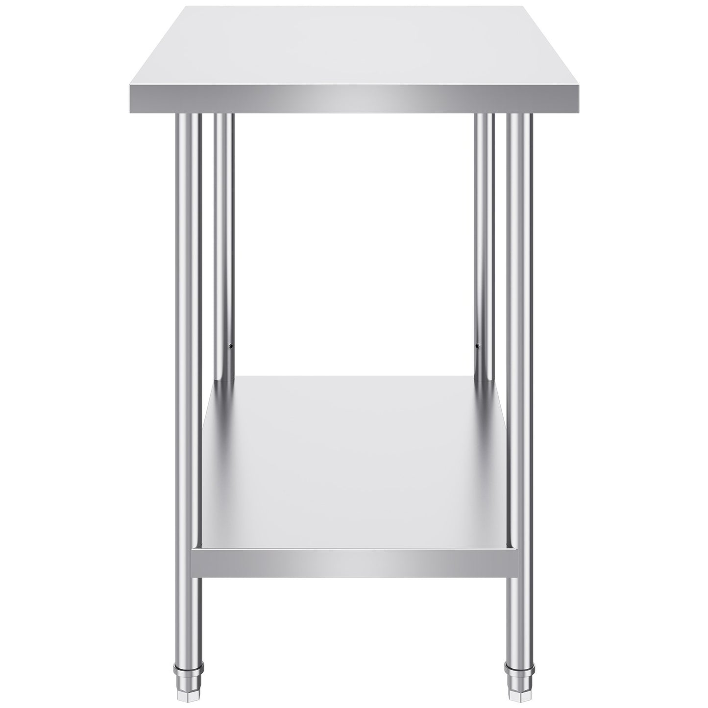 Stainless Steel Prep Table, 24 x 36 x 34 Inch, Heavy Duty Metal Worktable with 3 Adjustable Height Levels, V952-CFBXGGZTLCWJOPMIYV0