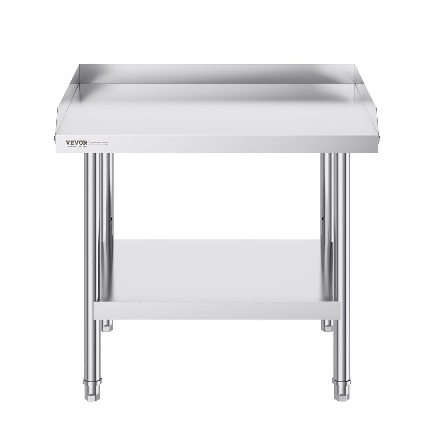 Stainless Steel Work Table, 24 x 28 x 26 Inch Commercial Food Prep Worktable, 3-Sided Backsplash Heavy Duty V952-CFBXGGZTSBT2QR0IEV0