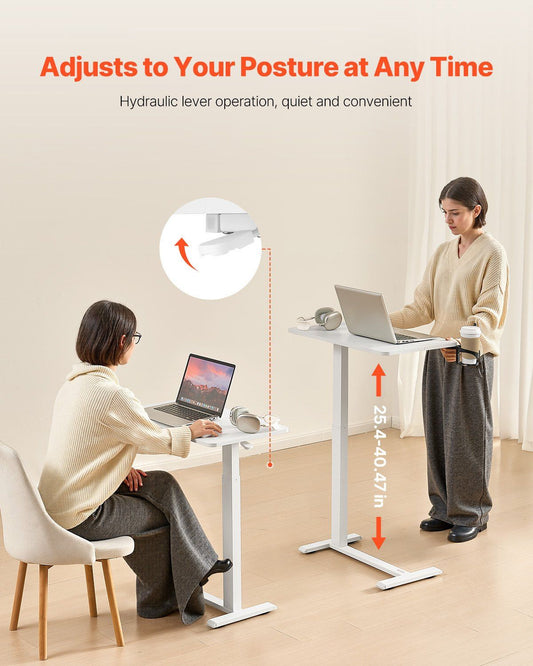 Overbed Table, Mobile Bed Side Table with 4 Hidden Wheels, Height Adjustable Rolling Laptop Desk with Cup V952-CSZGXDZZCSPBL8D3V001V0