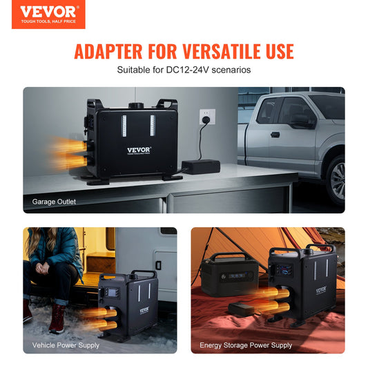 8KW Diesel Heater, 12V/24V All in One Diesel Air Heater, Bluetooth APP Control, Remote Control and Display V952-CYJRQDDKLS8KOS4H9V3