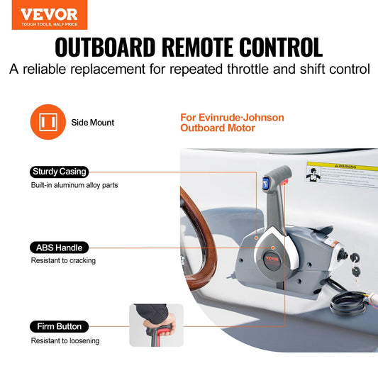 Boat Throttle Control, 5006180 Side-Mounted Outboard Remote Control Box for Evinrude Johnson, Marine Throttle V952-CZSCYMKZQEVIMZ0MCV9