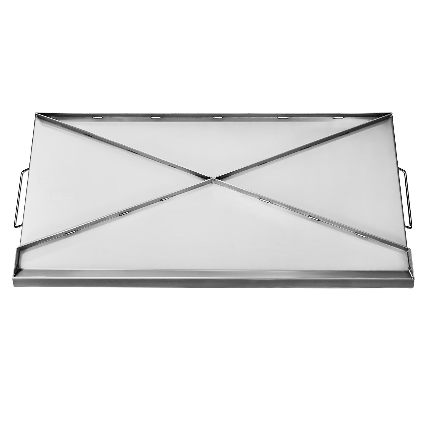 Stainless Steel Griddle, 32x16 inch Universal Flat Top Rectangular Plate, Gas Grill Griddle for BBQ Grill, V952-DCJPBXG3217INLUP8V0