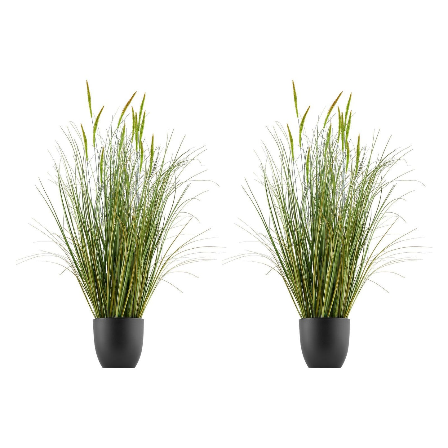 Artificial Grass Plant, 2 Pack 889mm Cattail Grass in Pot, Premium PVC Faux Fake Greenery Shrubs Plant for V952-DPKXPLWCLS35CCHPH001V0