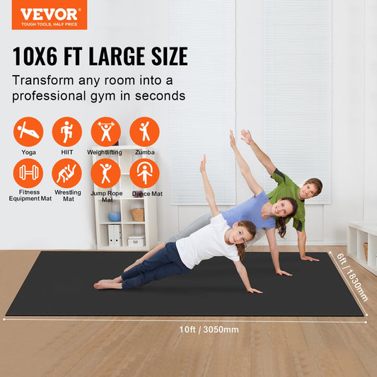 Exercise Mat, Non Slip High Density Premium Yoga Mat, Exercise Yoga Mat for Men Women, Fitness & Exercise Mat V952-DXYJD6YC10YCV2K3FV0