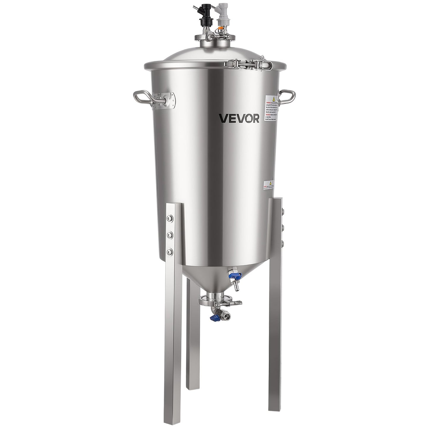 Stainless Steel Conical Fermenter, 8 Gal/30L Home Brewing Fermenation Tank, Brew Bucket Fermentor with V952-FSSPJNJXT2FTG68GV001V0