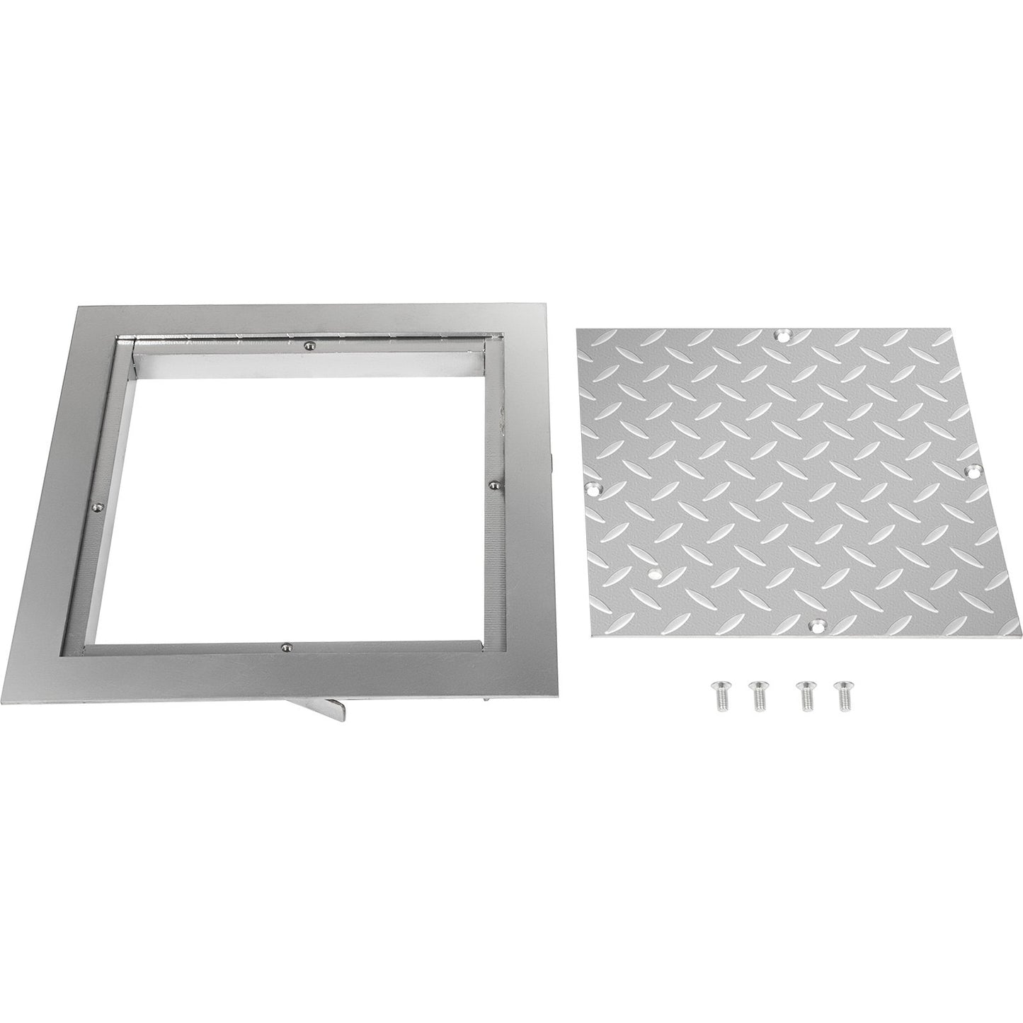 Recessed Manhole Cover 60 x 60 cm Clear Opening, Galvanized Steel Drain Cover Overall Size 67 x 67 cm, Sealed V952-GB60X600000000001V0