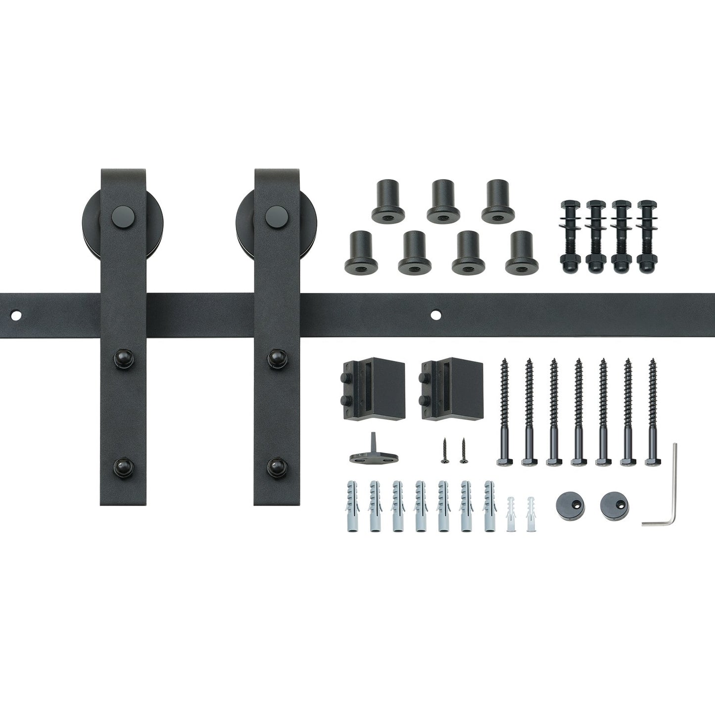 8FT Sliding Barn Door Hardware Closet Track Kit for Single Door J Hanger V952-GCYMWJTJHS8FCZEIRV0