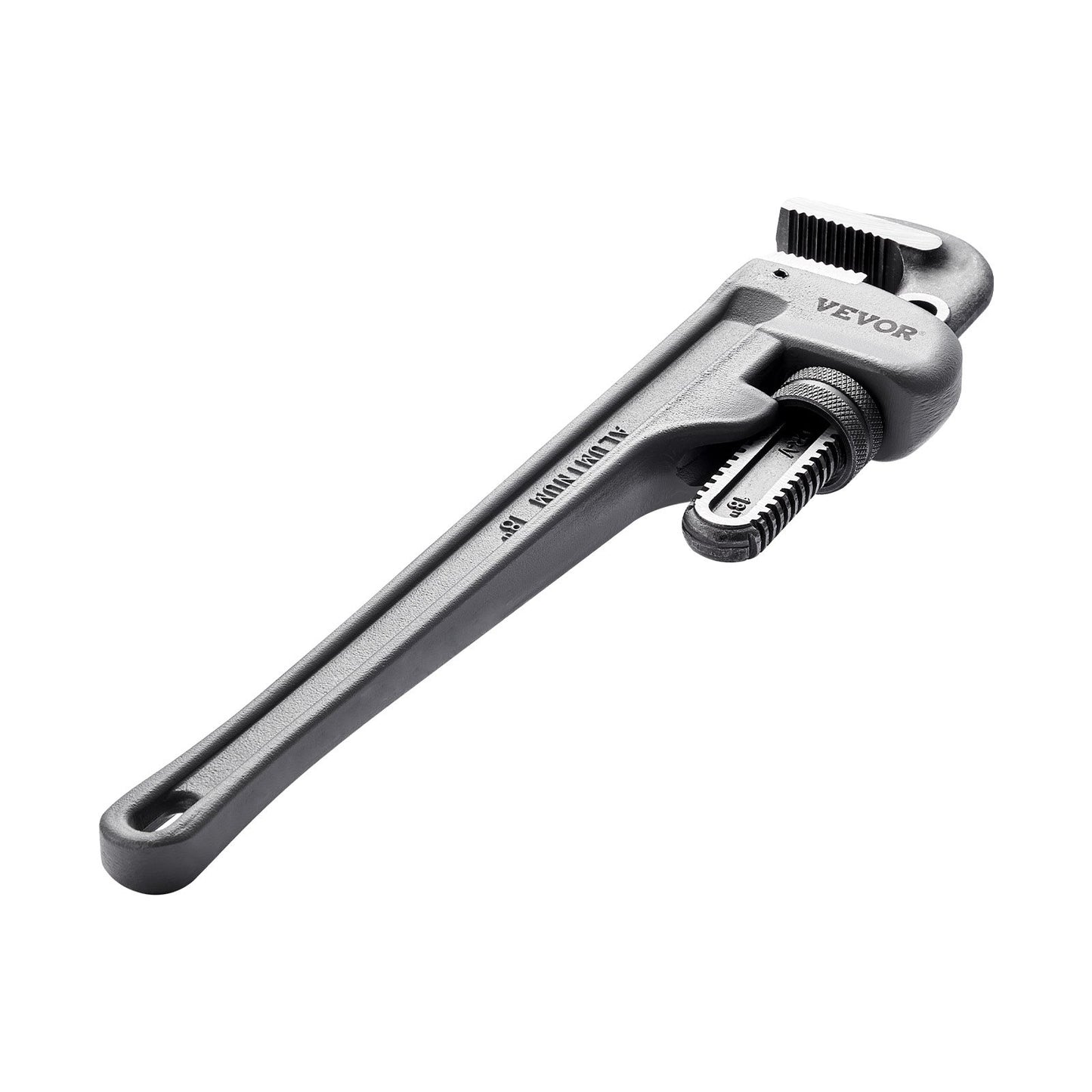 Pipe Wrench, 18" Aluminum Straight Pipe Wrench, Adjustable Plumbing Wrench, with High Strength Jaw and V952-GQBSZG18INCHV5JD7V0