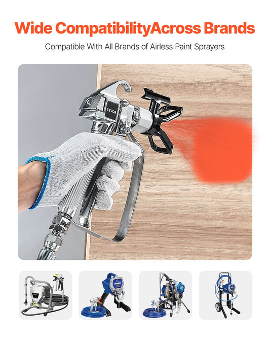 Airless Paint Spray Gun 3600PSI High Pressure Airless Spray Gun 517 Tip V952-GYWQPTJRGJPJNLZF8V0