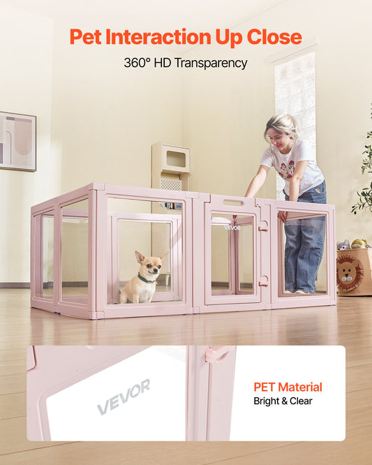 Dog Whelping Box, 1.54x1x0.6 m Plastic Dog Whelping Pen for Medium Sized Dogs, Waterproof Transparent Puppy V952-GYZXZJZJSLDCQPAG3001V0