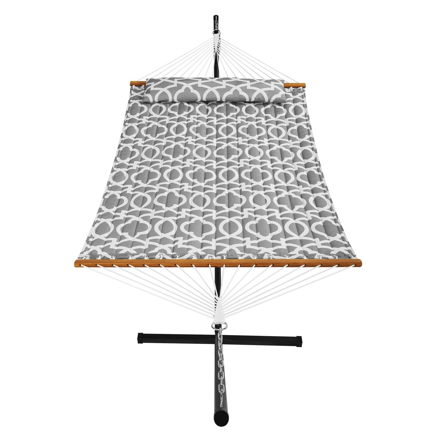 Two Person Hammock with Stand Included Heavy Duty 480lb Capacity, Double Hammock with 12 FT Steel Stand and V952-HFDCHBSXHWTXK34ZTV0