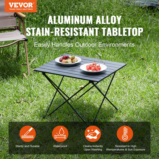 Folding Camping Table, Outdoor Portable Side Tables, Lightweight Fold Up Table, Aluminum Alloy Ultra Compact V952-HWZDBZLB66LBSYSOBV0