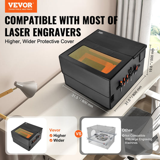 Laser Engraver Enclosure 800 x 800 x 500 mm Fireproof Protective Cover V952-JGDKJBHZJGDK1M3Z8V9