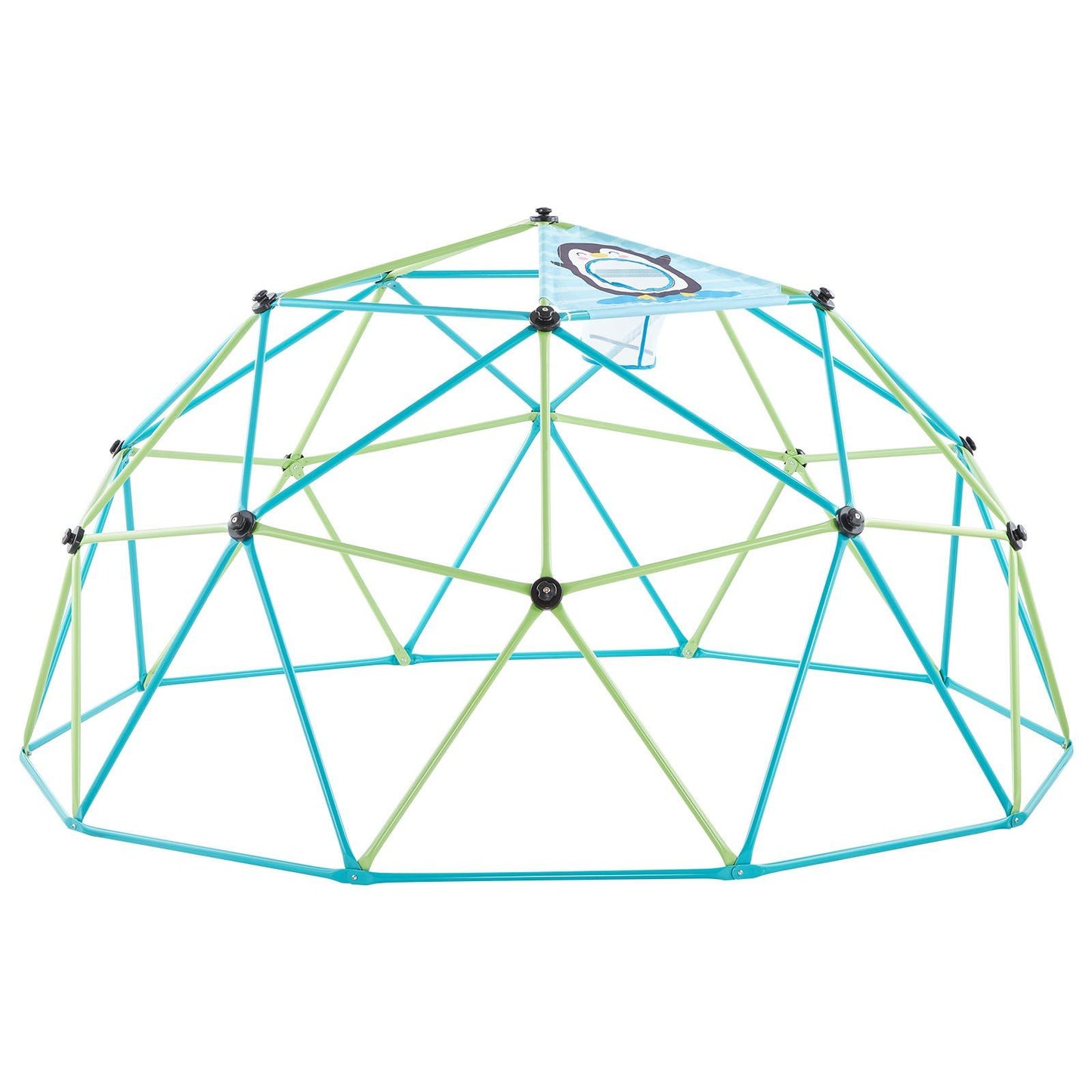 Climbing Dome, 305cm Geometric Dome Climber for Kids, 453kg Loading Jungle Gym Playground with Octopus Net & V952-JHPDZJ10FTLQ8X834001V0
